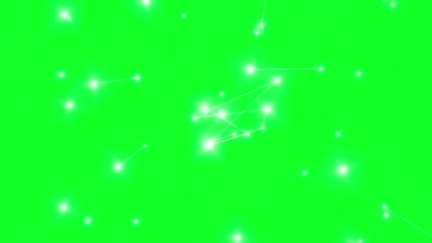 Technology Abstract Connection Networking Animation Green Screen Background Stock-Footage 302941617