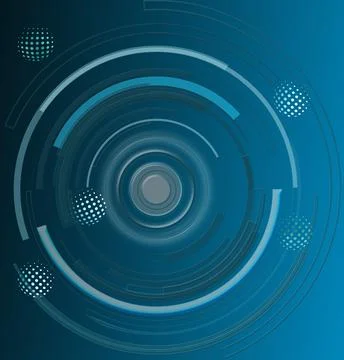 Technology abstract design on blue. Stock Illustration