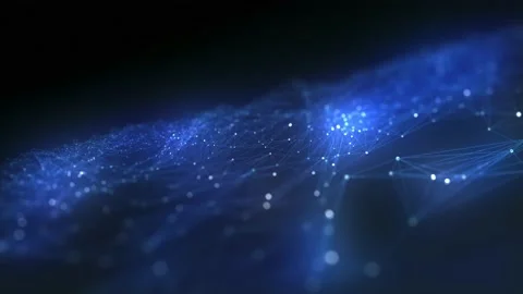 Technology Abstract Digital Connection Network Background Blue Stock Footage 223504639