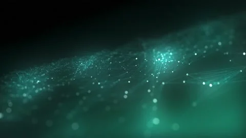 Technology Abstract Digital Connection Network Background Green Stock Footage 223504643