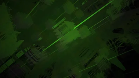 Technology Abstract Digital Cyberpunk Green Purple Motion Graphics Background Stock Footage 343769124