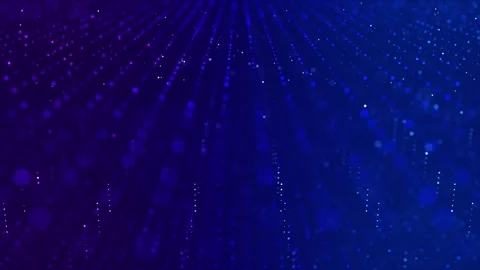 Technology abstract digital particle with flowing dots blue loop background Stock Footage 274420506