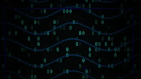 Technology Abstract Digital Wave with Glowing Dots for Dynamic Motion Visua.. Stock Footage 343769077