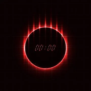 Technology abstract futuristic countdown background vector Stock Illustration