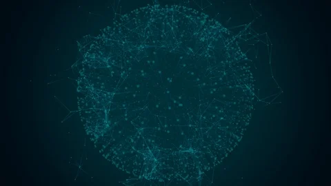 Technology Abstract Geometric Background Plexus Stock Footage 120692992