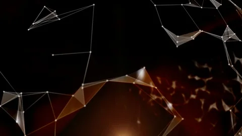 Technology Abstract Geometric Background Plexus Stock Footage 127692132