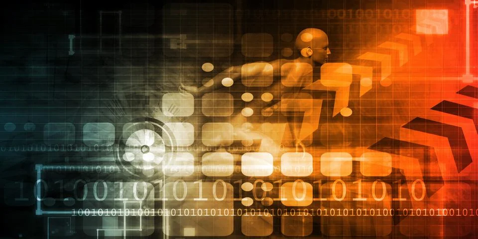 Technology Abstract Illustrazione stock