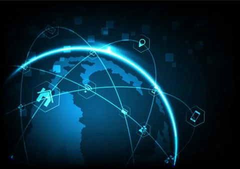 Technology abstract Stock Illustration