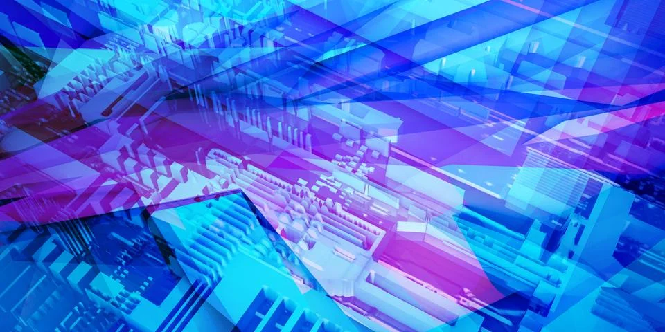 Technology Abstract Stock Illustration