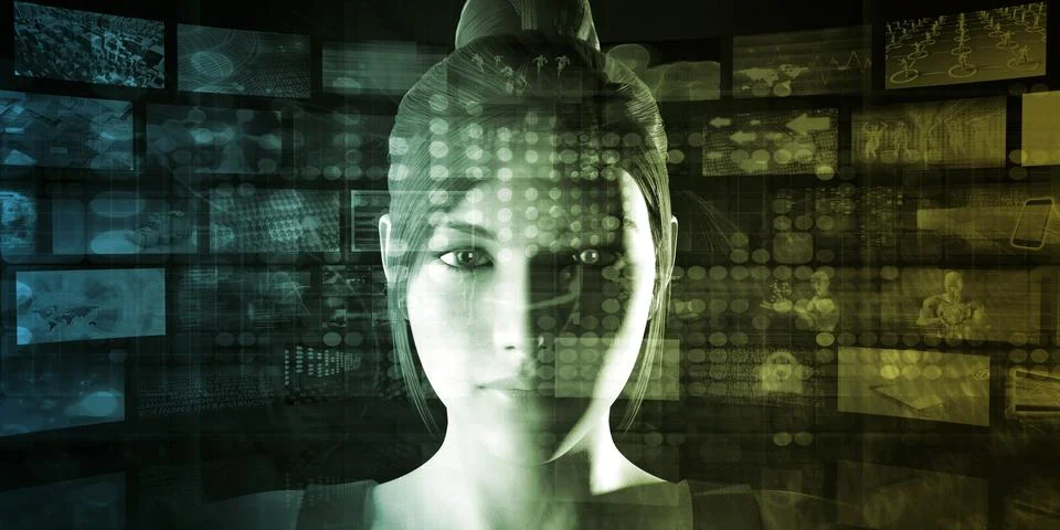 Technology Abstract Stock Illustration