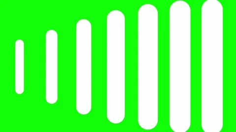 Technology abstract lines on green screen background animation (Chroma key) Stock-Footage 297560376