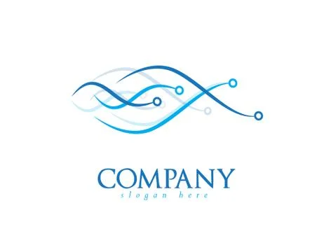 Technology abstract logo Stockillustratie