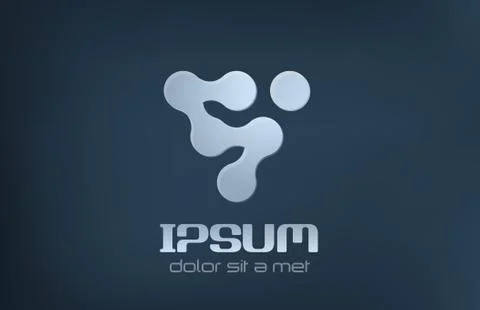 Technology abstract logo vector template. Stock Illustration