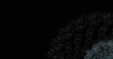 Technology abstract model in wireframe.  Stock Footage 169792888
