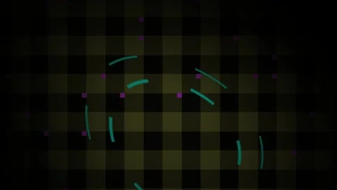 Technology Abstract Motion Graphic with Green Glowing Circular Lines Rotati.. Stock Footage 343769379