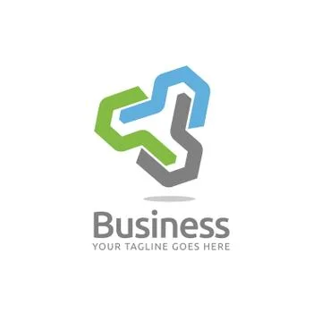 Technology Abstract P letter vector Stock Illustration