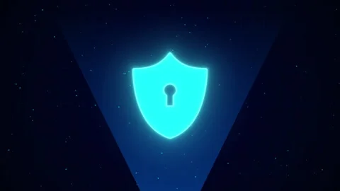 Technology abstract secure video animated background Stock Footage 342591564