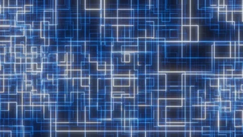 Technology abstract white and blue network connection background Stock Footage 243005911