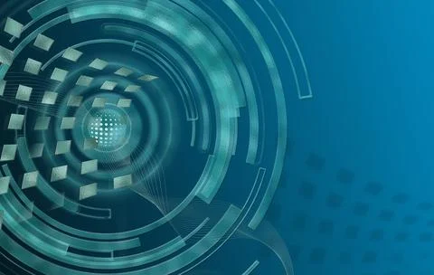 Technology abstrcat design Stock Illustration