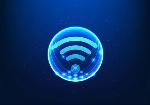 Technology for accessing Internet information via Wi-Fi It is the release o.. 스톡 일러스트