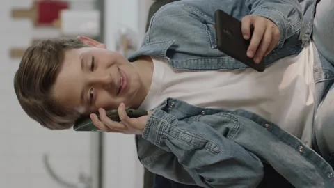 Technology addicted little boy. Stock Footage 196135708