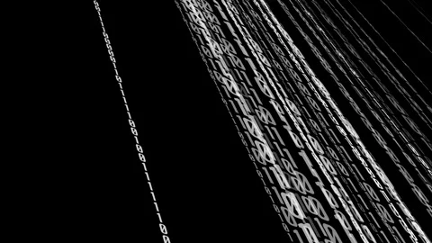 Technology advancements have made binary code essential in the digital Stock Footage 252089529