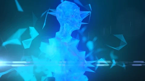 Technology of AI Artificial intelligence big data machine deep learning Stock Footage 91755914