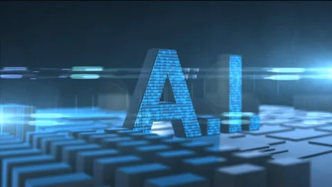 Technology of AI Artificial intelligence big data machine deep learning Stock Footage 97200394
