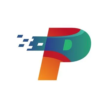 Technology Alphabet P Stock Illustration