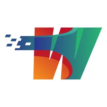 Technology Alphabet W Stock Illustration