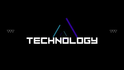 Technology and AI intro video Stock Footage 243491376