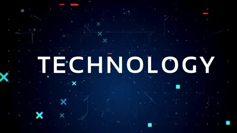 Technology and AI intro video Stock Footage 243491419