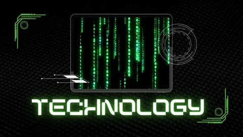 Technology and AI intro video Stock Footage 243491464