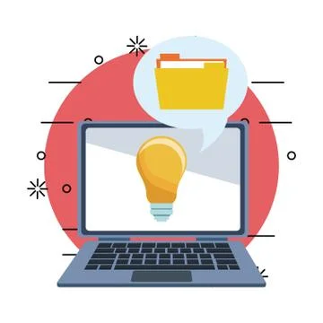 Technology and big idea Stock Illustration