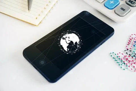 Technology and communication concept Stock Photos