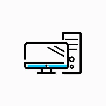 Technology and computers icon Illustrazione stock