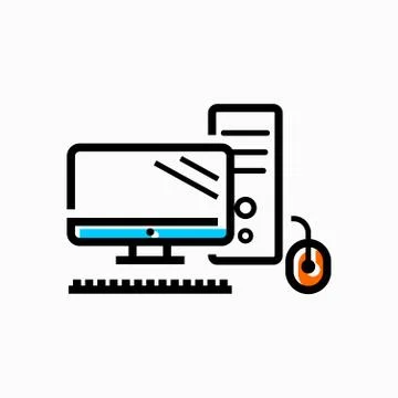 Technology and computers icon Stock Illustration