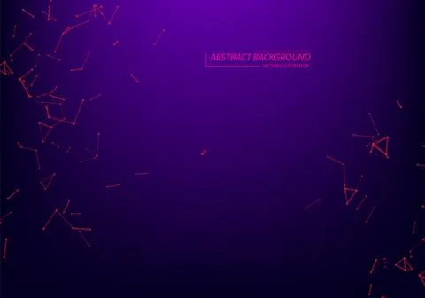 Technology and connection theme. Bright vertexes connected with thin lines .N Stock Illustration