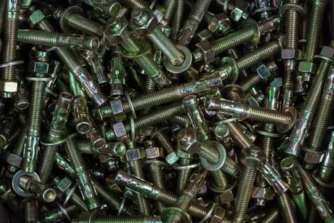 Technology and construction. Screws. Stock Photos