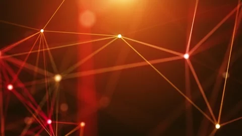 Technology and Digital soft elegance orange loop background Stock Footage 274413465