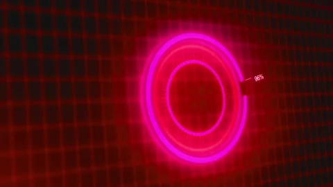 Technology and futuristic concept loading bar. Infographics Circular Graph .. Stock Footage 251840654