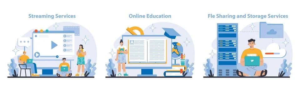 Technology and Innovation concept. Flat vector illustration Stock Illustration
