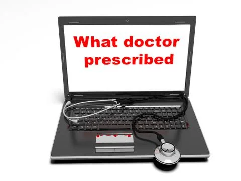 Technology and medicine, 3d render Illustrazione stock
