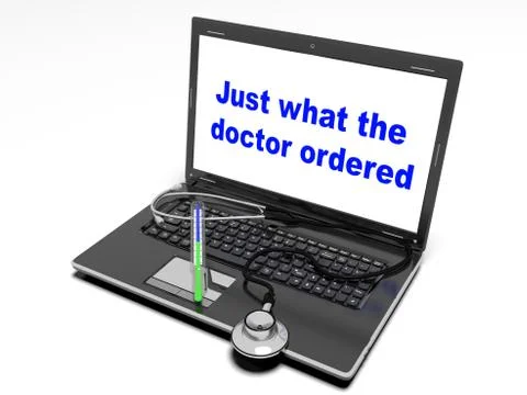 Technology and medicine, 3d render Illustrazione stock