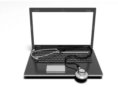 Technology and medicine, 3d render Stock Illustration