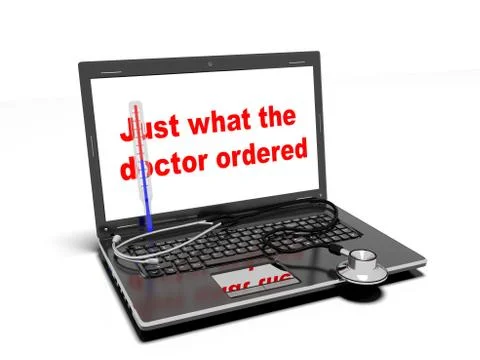 Technology and medicine, 3d render 스톡 일러스트