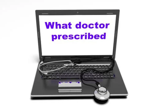 Technology and medicine, 3d render 스톡 일러스트