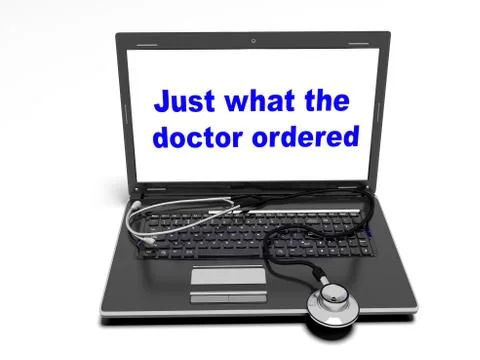Technology and medicine, 3d render Stock Illustration