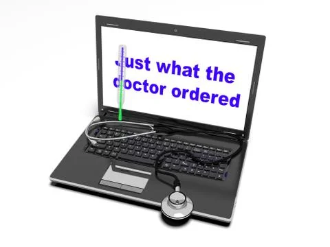 Technology and medicine, 3d render Stock Illustration