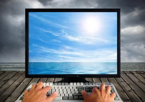 Technology and nature Stock Photos